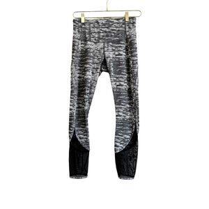 Lululemon Beat The Heat Tight Women's‎ 6 Gray Black Mesh Stretch